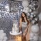 Yescom; 24 Pcs Silver Shimmer Wall Backdrop Panels 6x4 Ft Square Sequin Party Decoration for Birthday Graduation Anniversary Engagement; Category:Curtains & Backdrops; Image:7